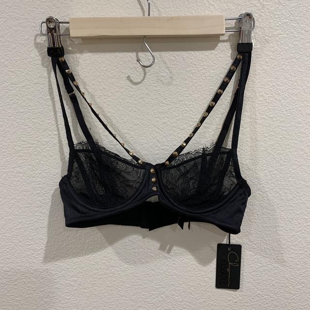 kisskill lace rivet studs bra. Size 10A, best fit - Depop