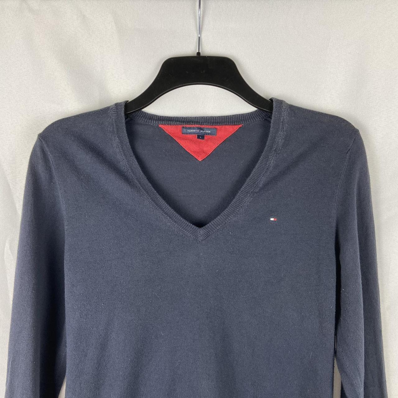 Tommy Hilfiger Sweatshirt, Navy Blue, Large -... - Depop