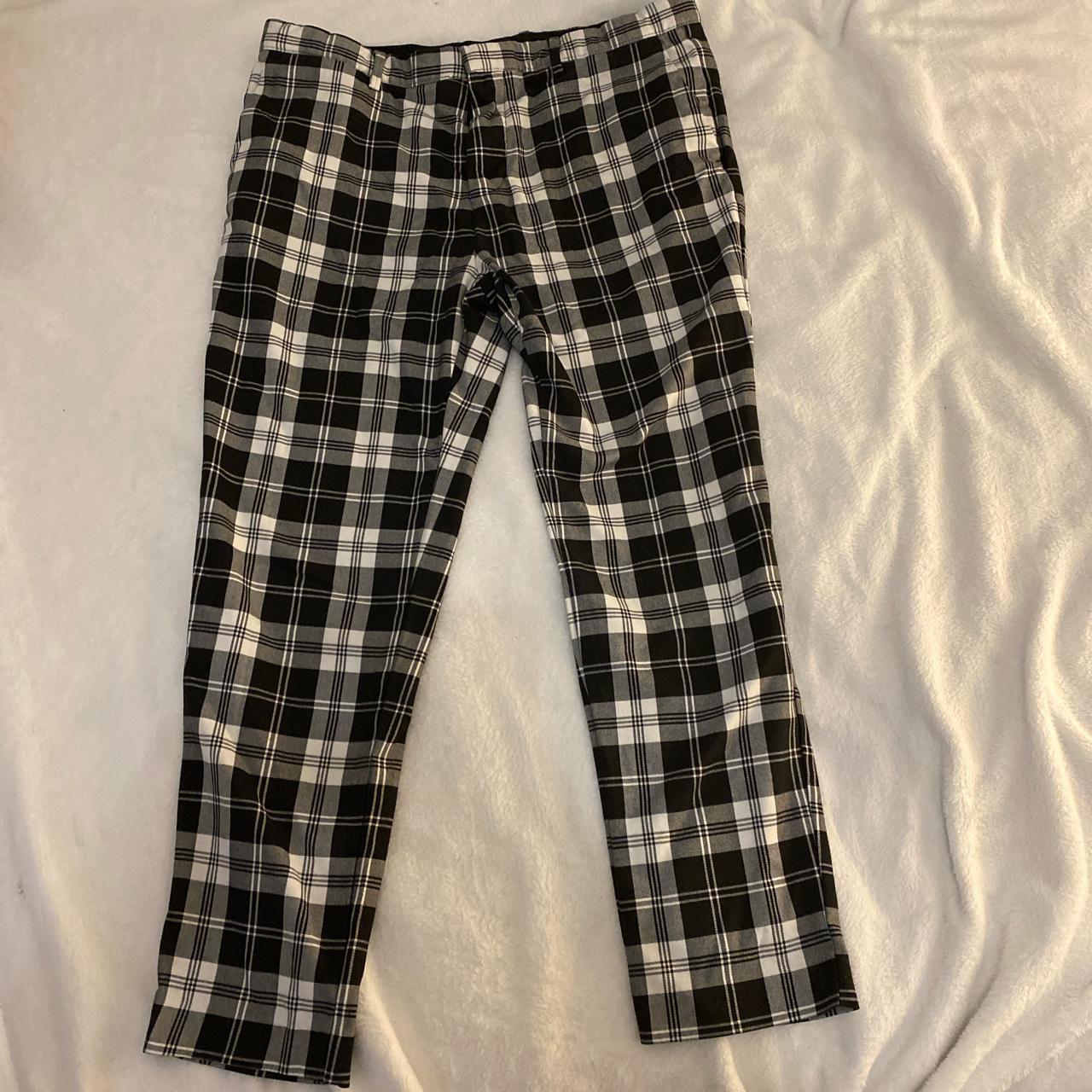 Zara Checkered Trousers - Depop