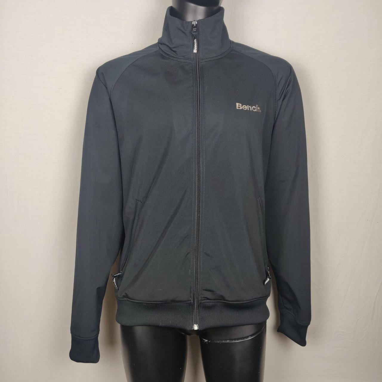 Bench Black Full Zip Sweatshirt Long Sleeve Men Size... Depop