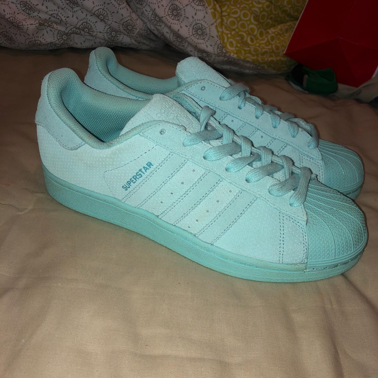 adidas superstar aqua blue