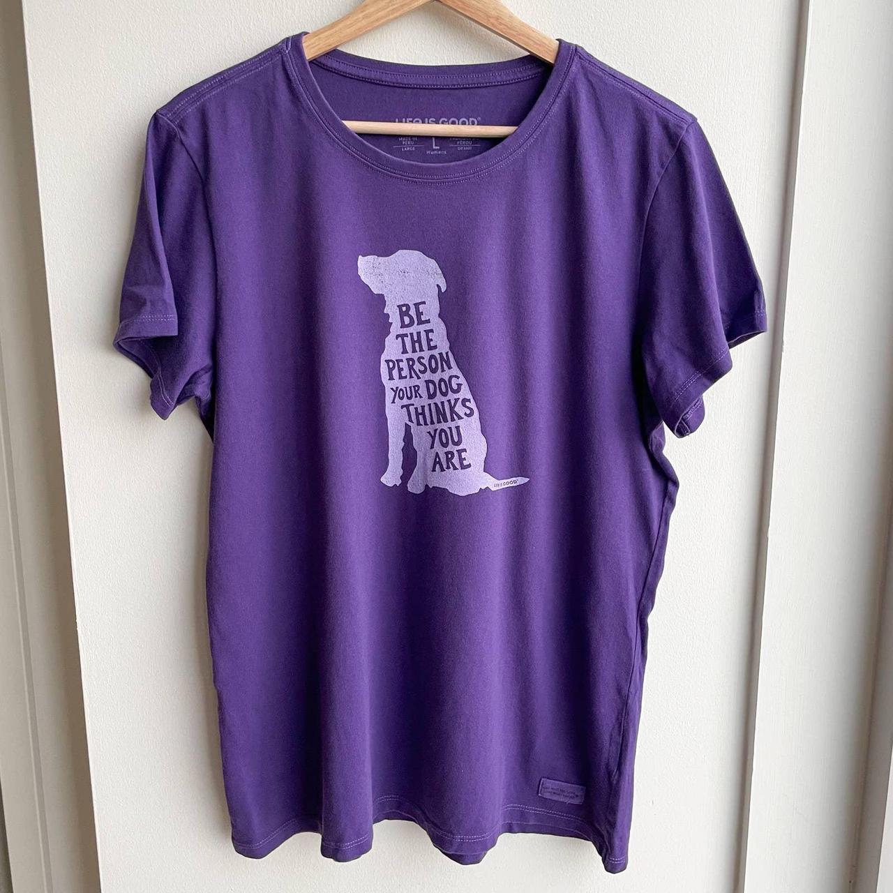 Life is Good Dog Graphic TShirt Large Size... Depop