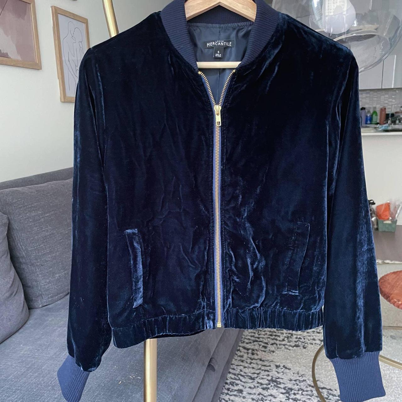 madewell velvet bomber jacket