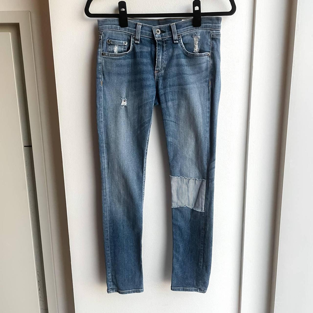 rag and bone patchwork jeans