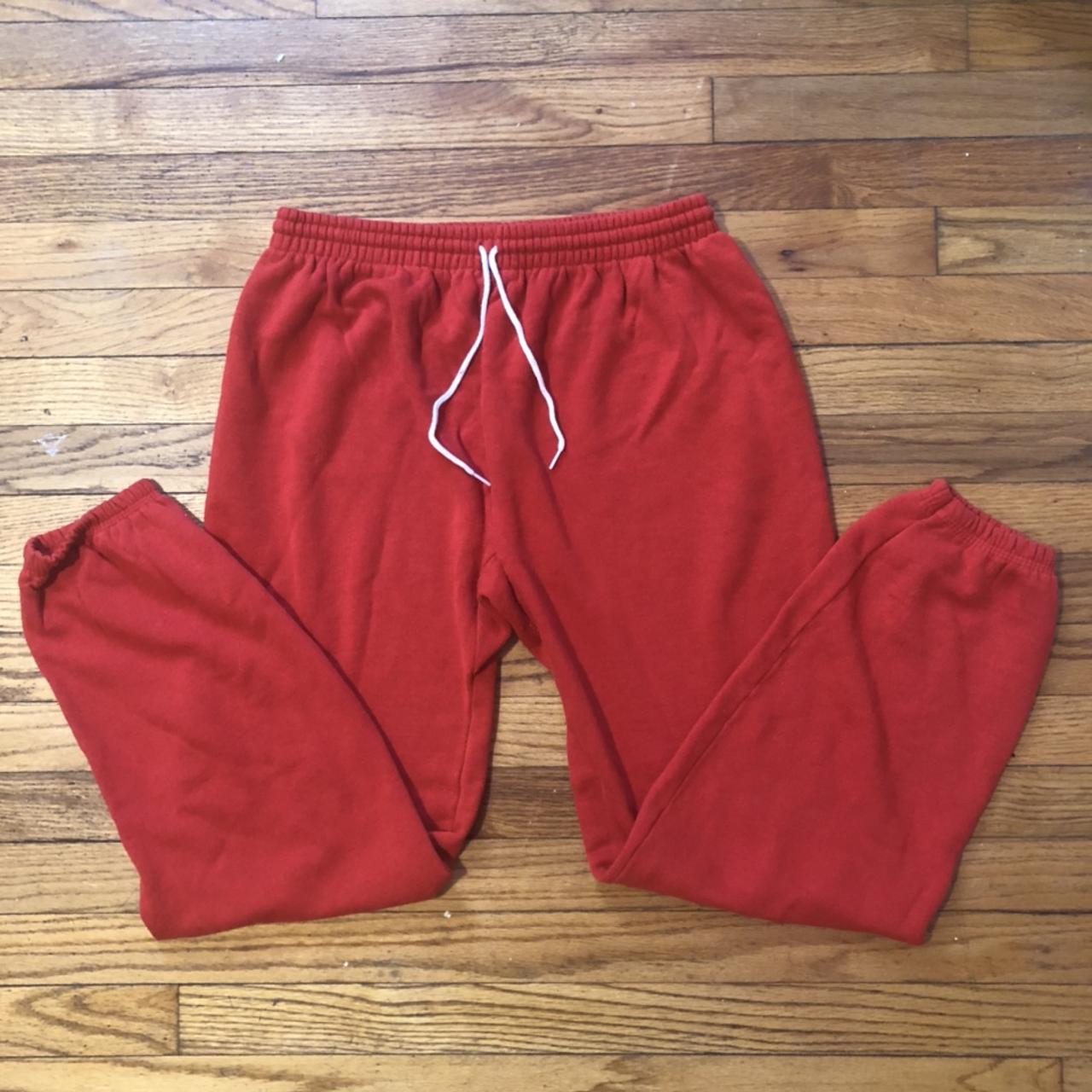 Red hanes sweatpants hot sale