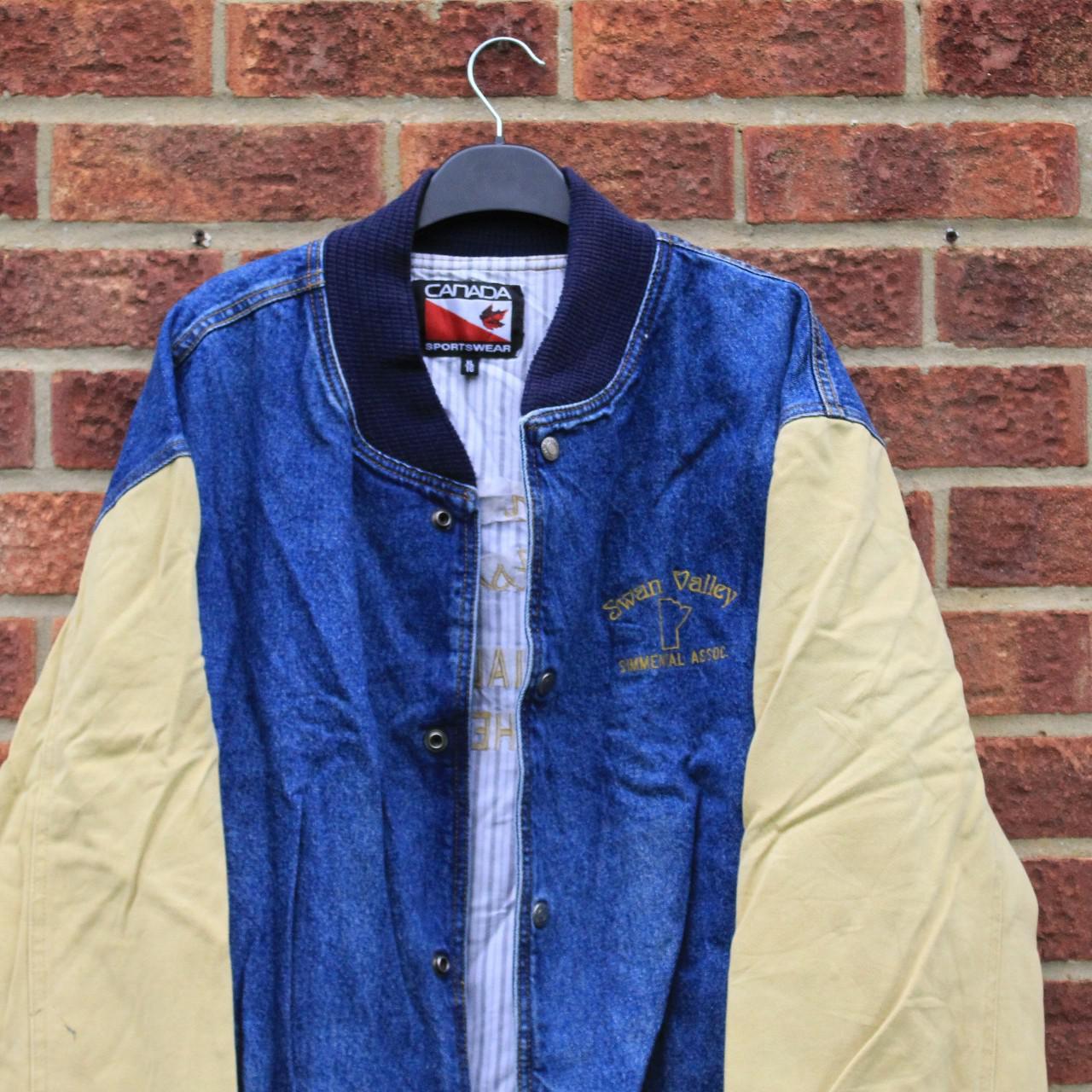 Men’s Blue and Yellow Jacket | Depop