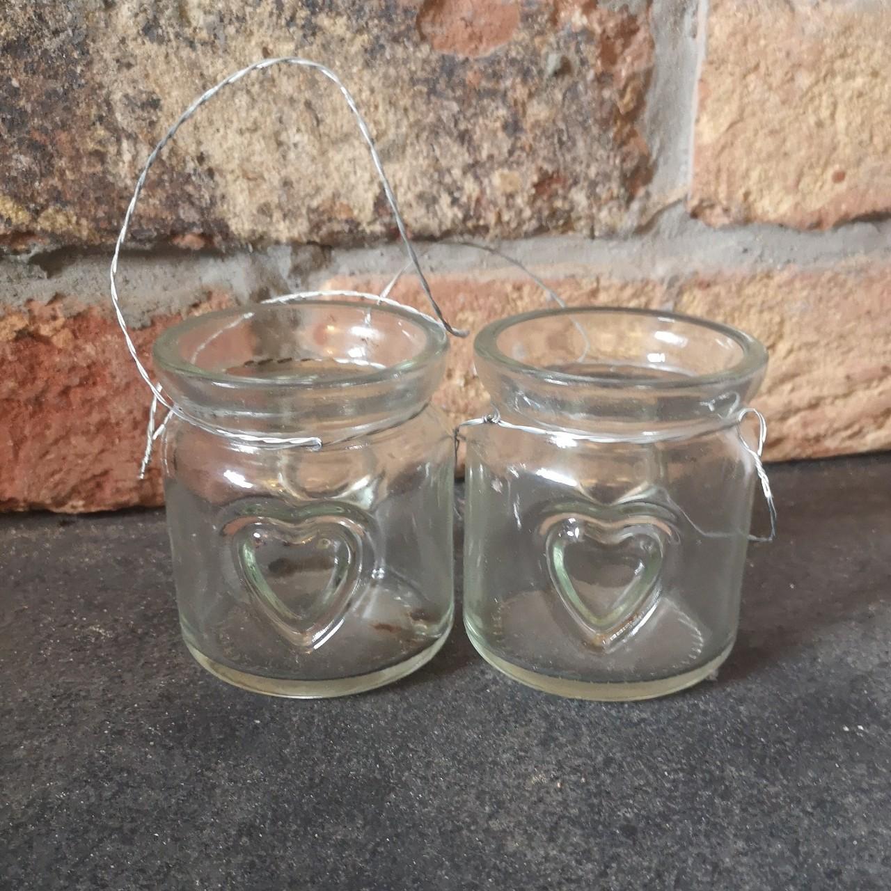 Clear Glass Tea Light Candle Holders With Little Depop 4595