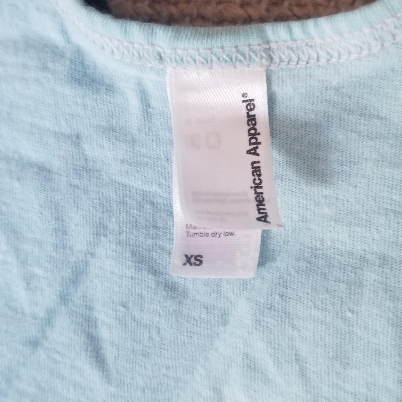 American apparel baby blue tank top size xs Depop