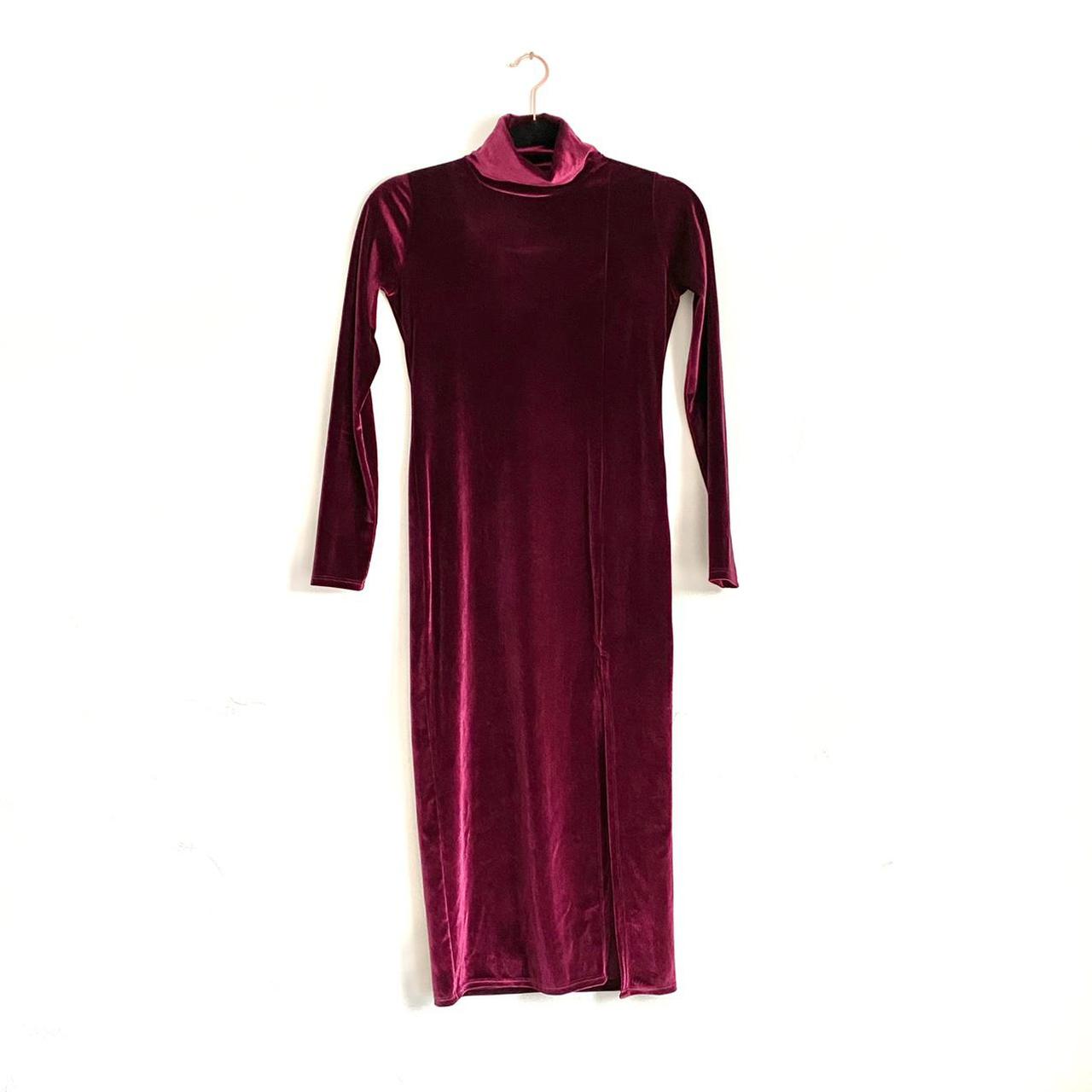 Rachel Pally Berry Velvet Alba Mock Neck Long Sleeve... - Depop