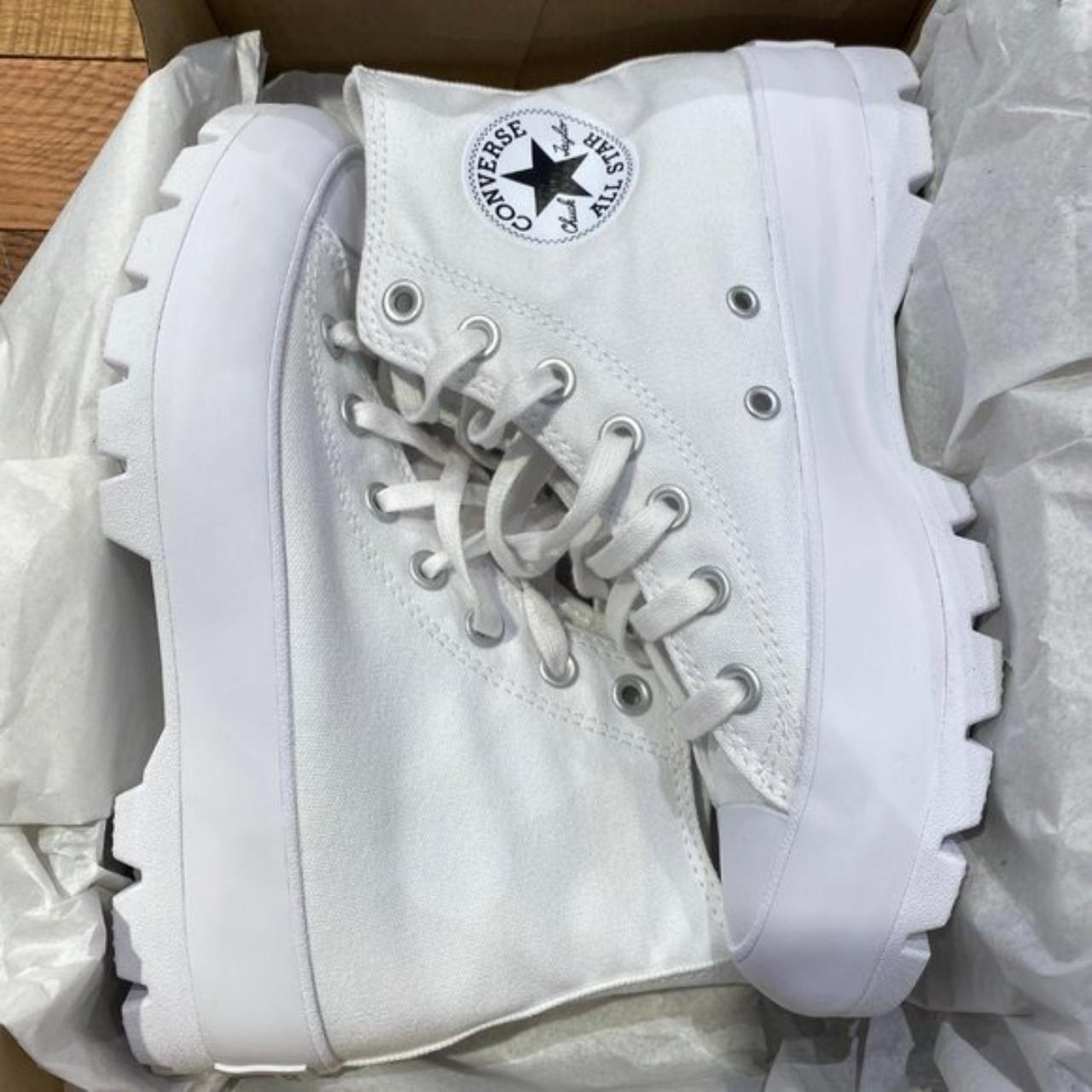 New White Lugged Chuck Taylor All Star Hi... - Depop