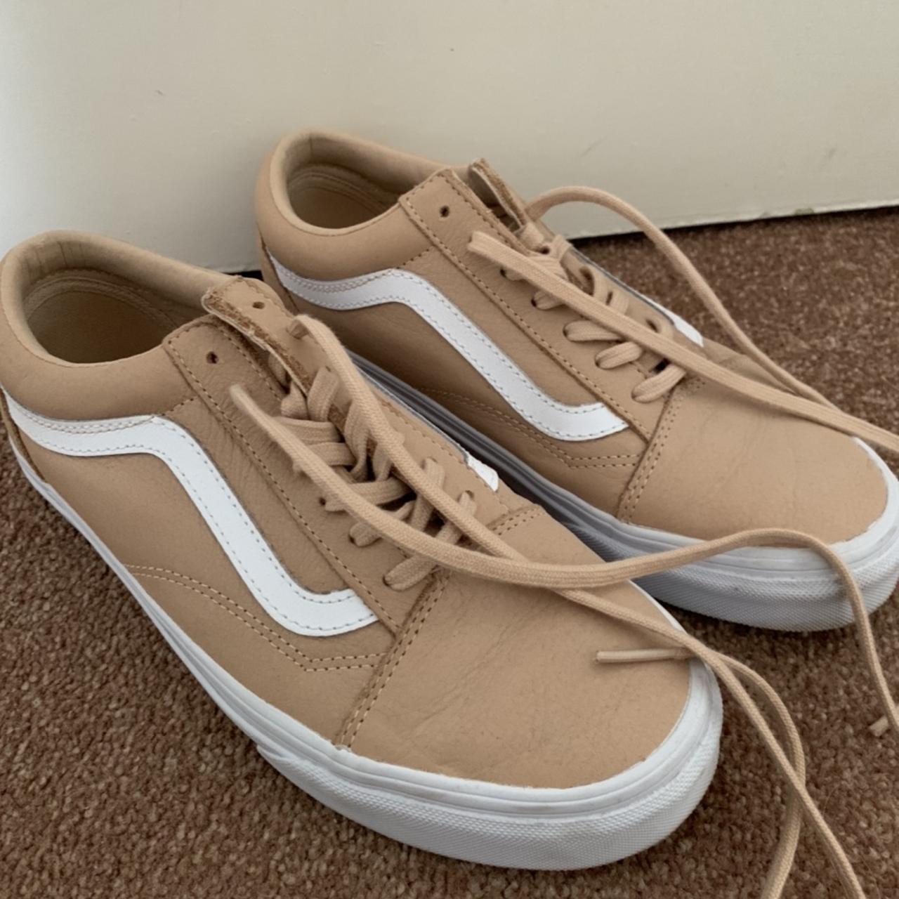 Nude leather hot sale vans