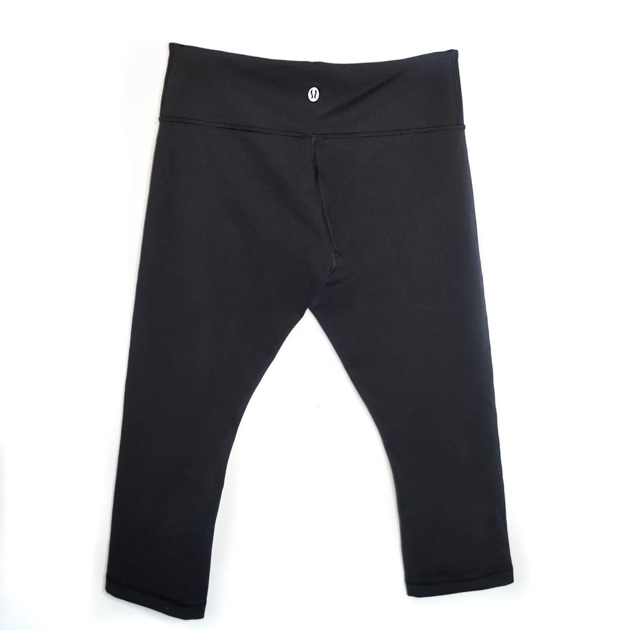 Lululemon Athletica Black Capri Crop Leggings Depop