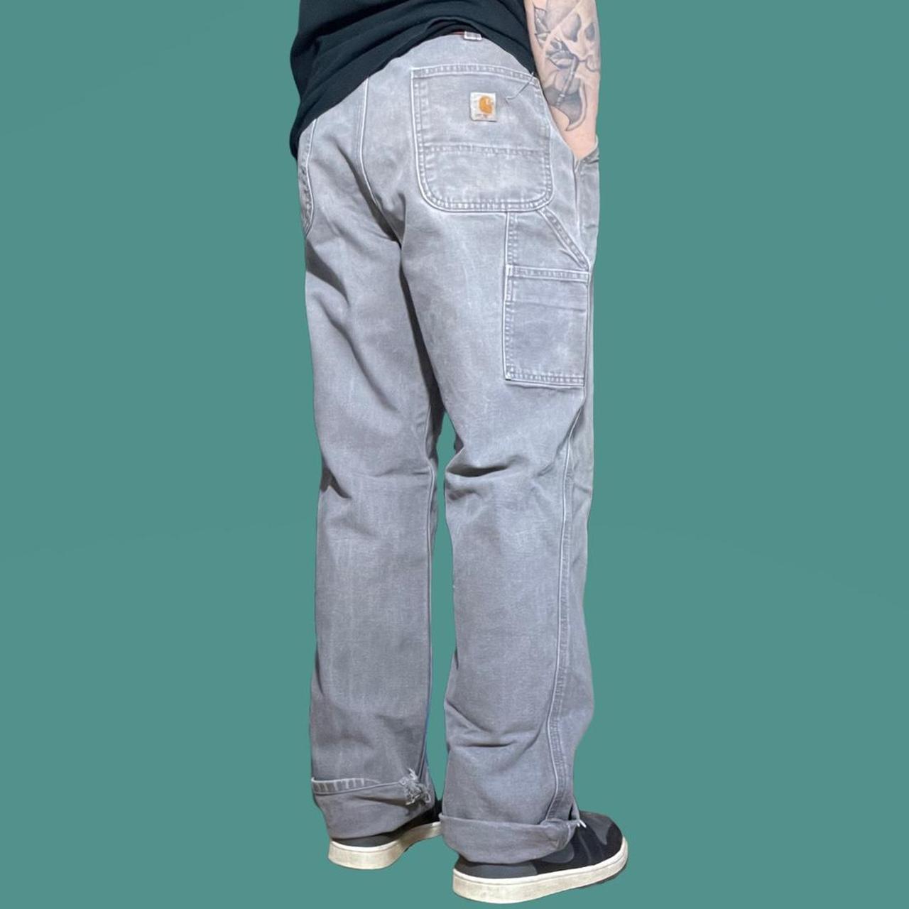 Men’s Carhartt distressed Work pants, size 35”... Depop