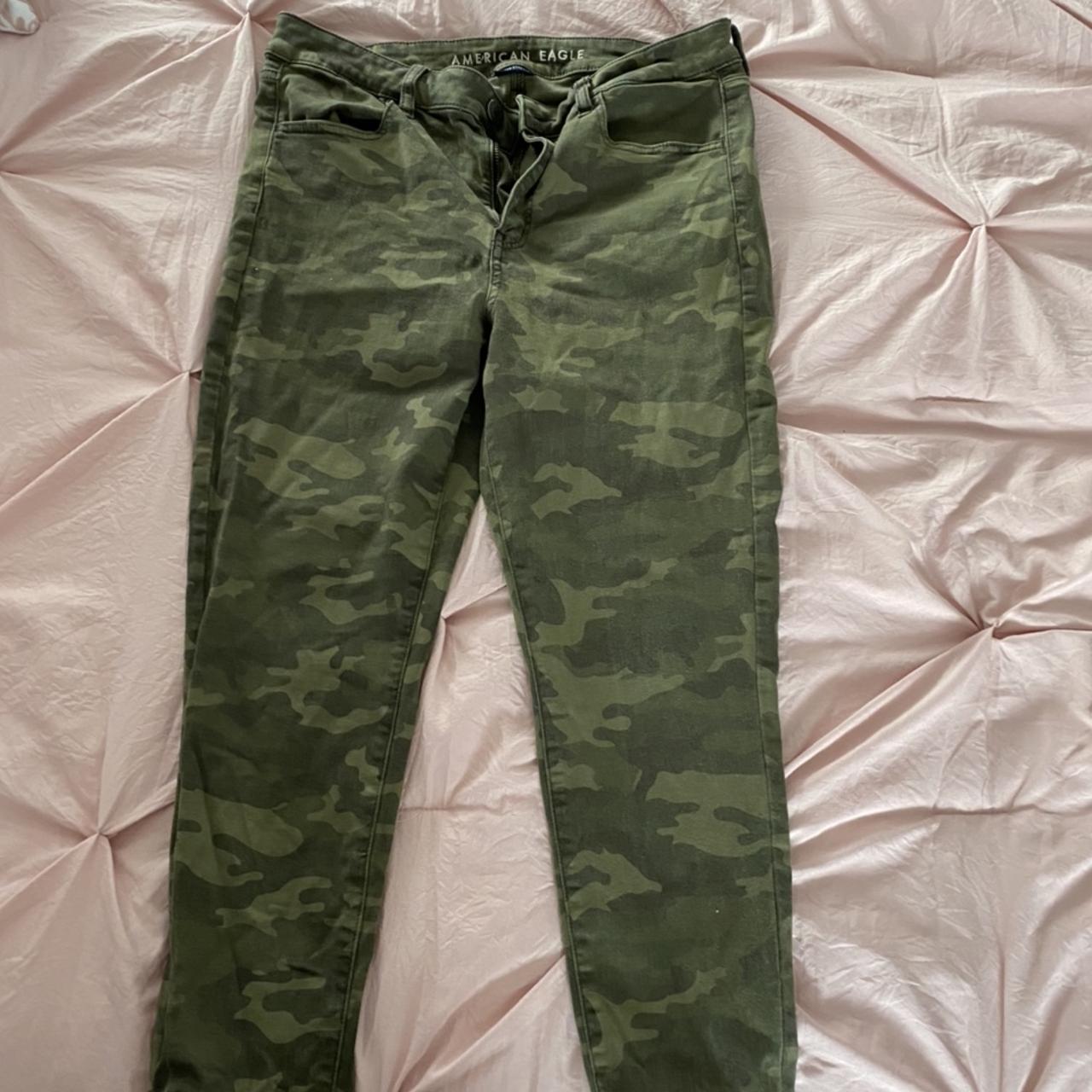 #americaneagle hi rise jegging #camo X-SHORT size 14 - Depop