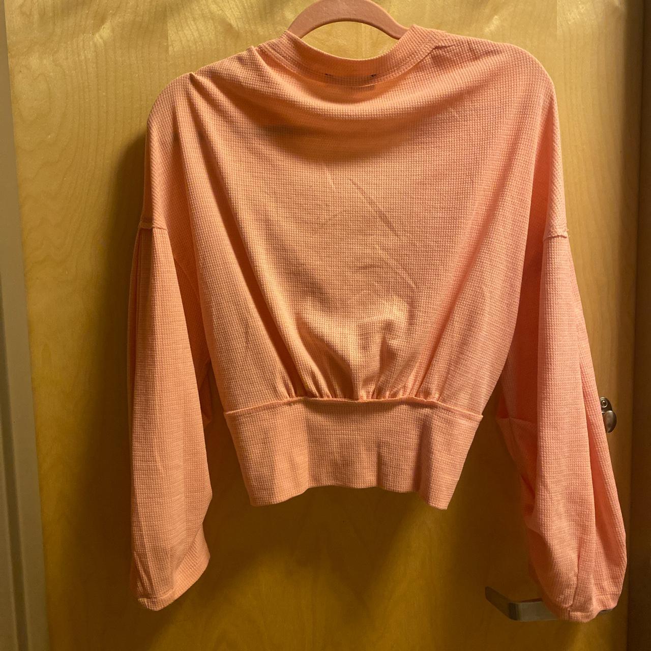 Kayla’s Armoire twist cropped pink sweater. Size... Depop