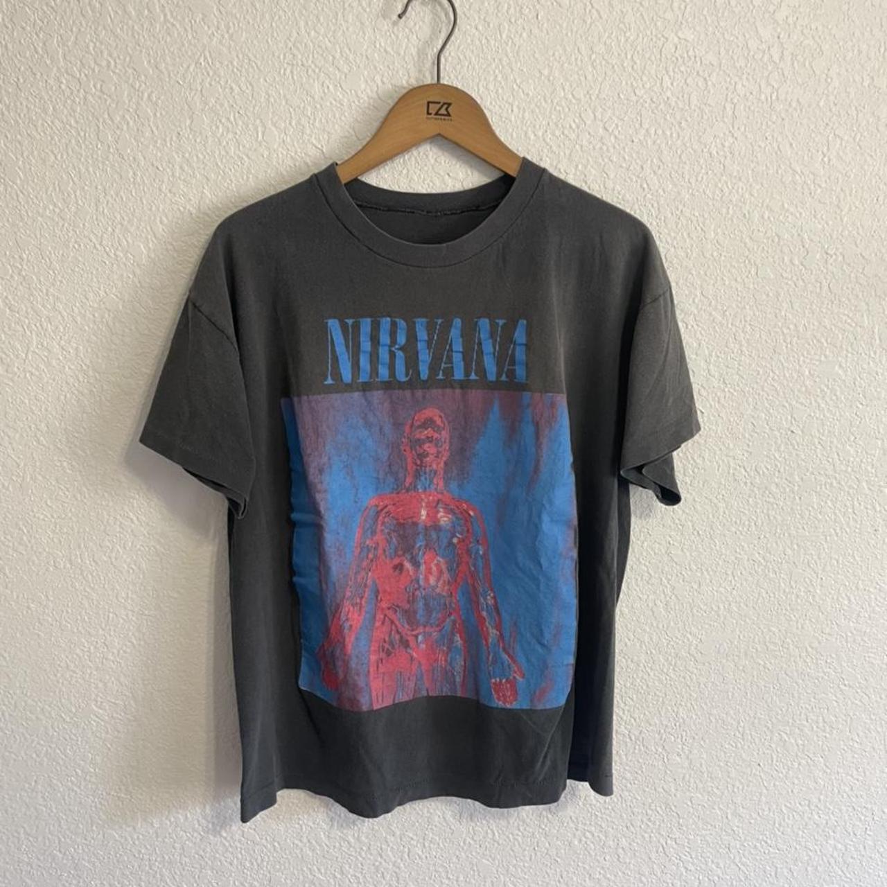 Vintage nirvana sliver shirt nice faded tee some - Depop