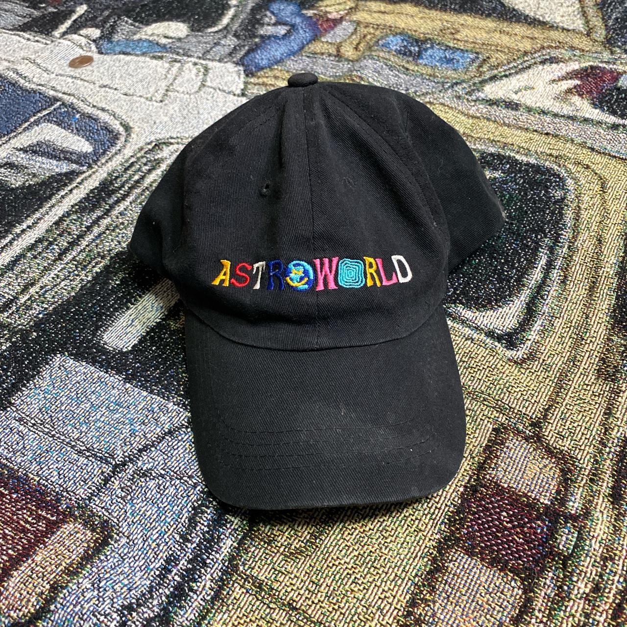 Astroworld Black Cap. Used a bit but a definite Eye... - Depop