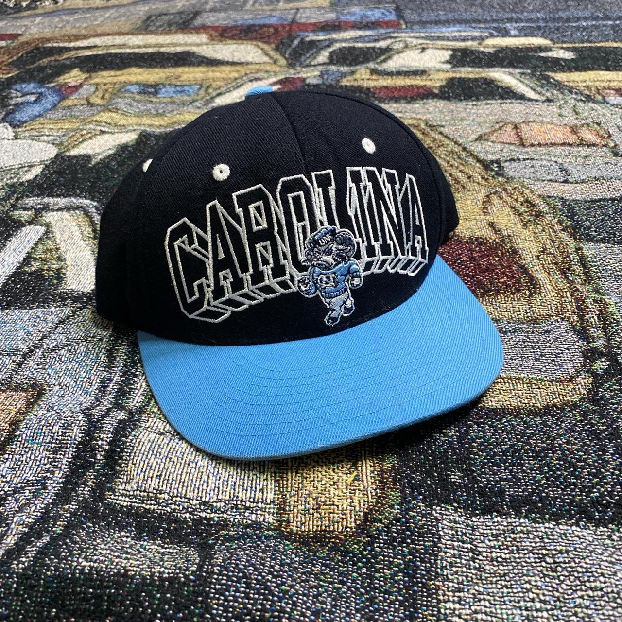 Columbia Adjustable Snap Back Hat Black and blue in - Depop