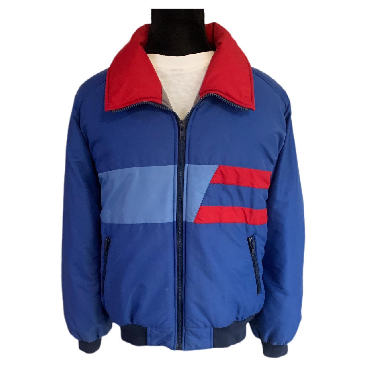 Men's Blue and Red Jacket