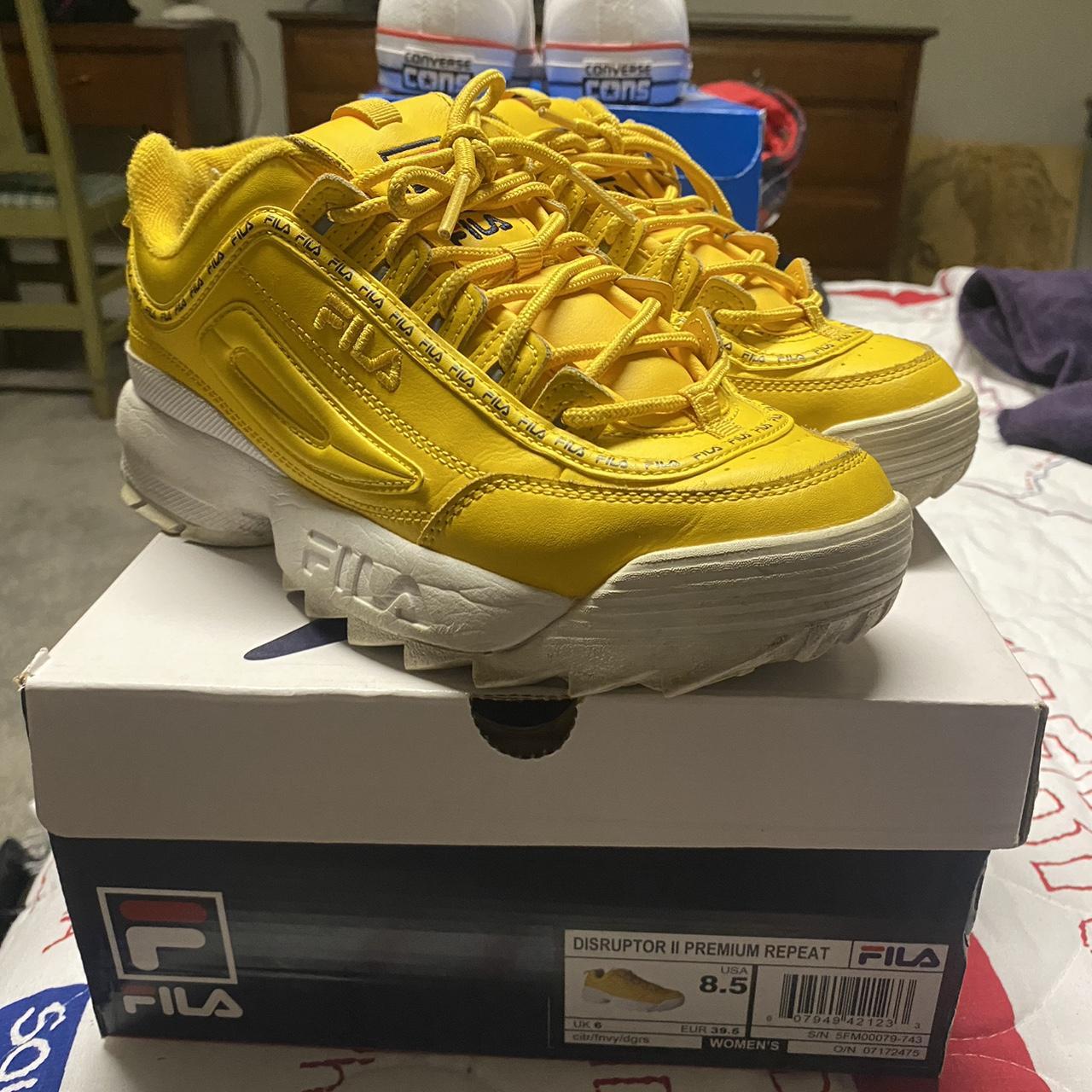 yellow women s fila disruptor lots of life left just