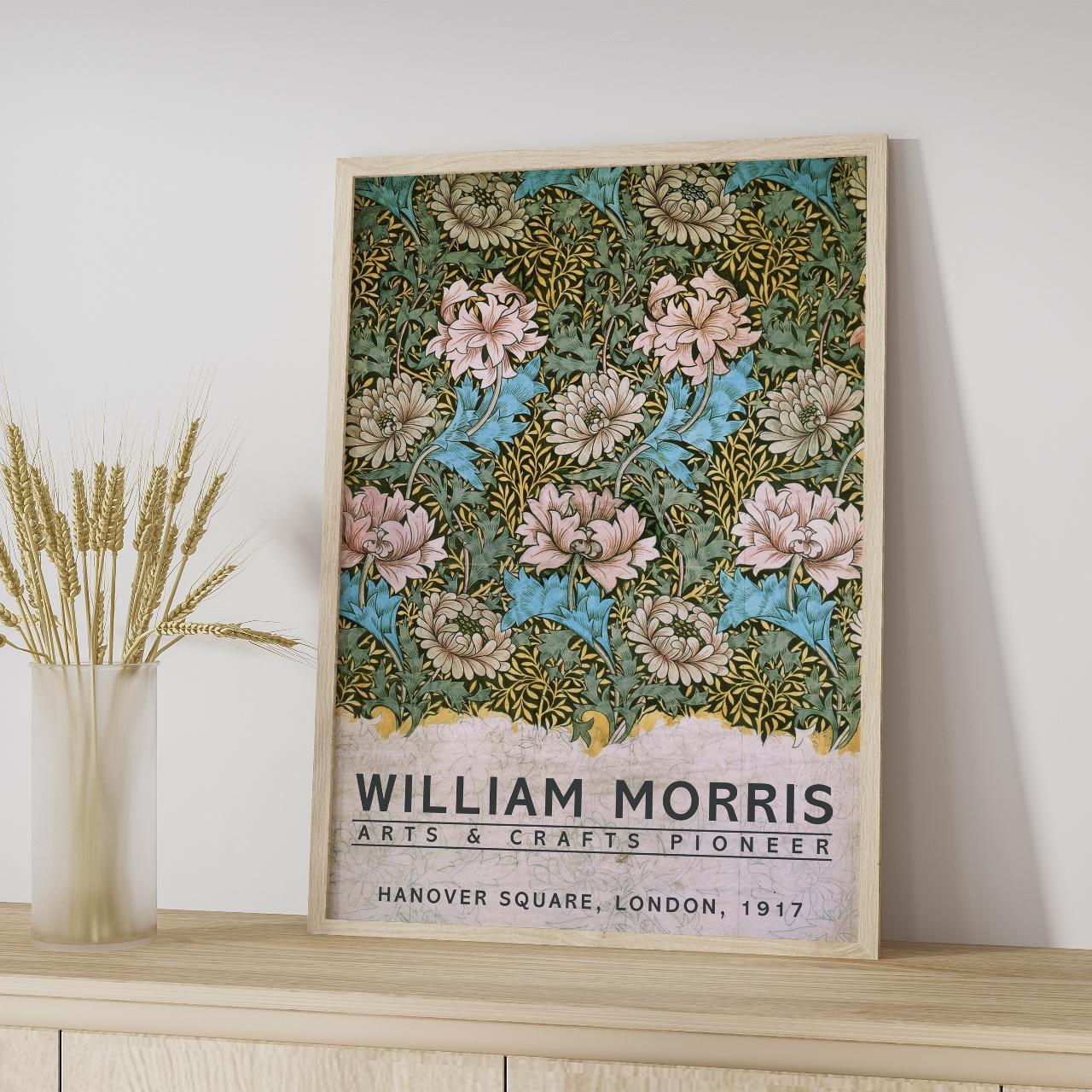 A4 Print, William Morris Floral Design Art Print,... Depop