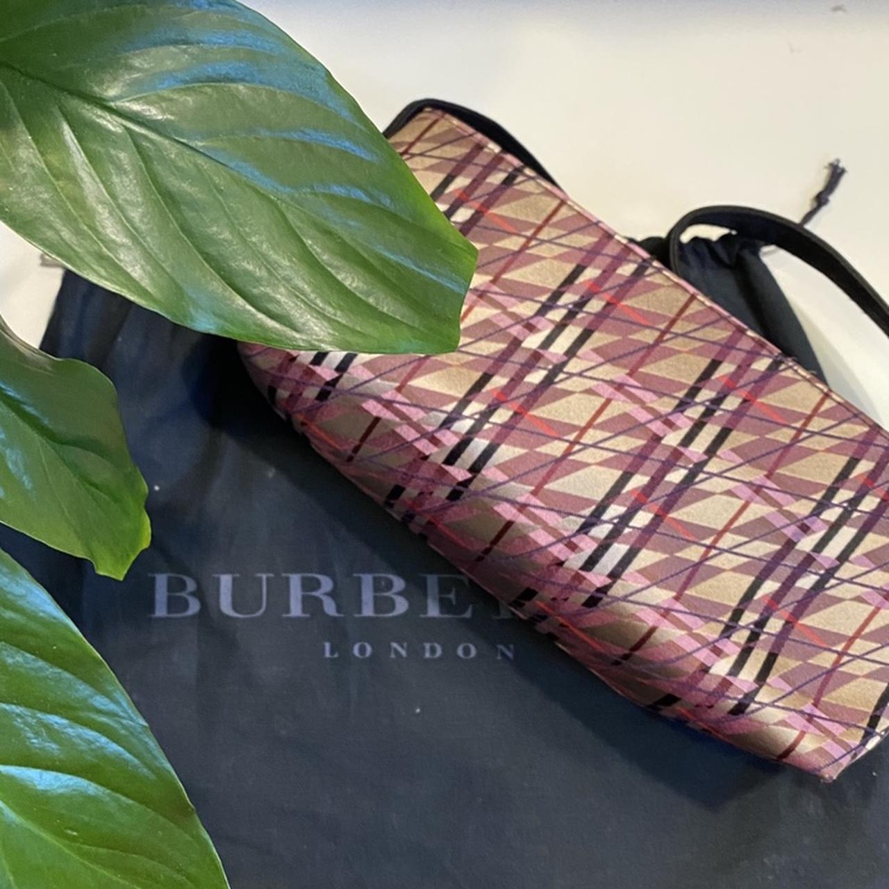 vintage burberry check shoulder bag! bought used, - Depop