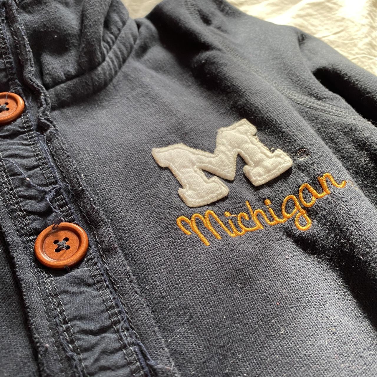 Go blue 〽️ ! University of Michigan cardigan with - Depop