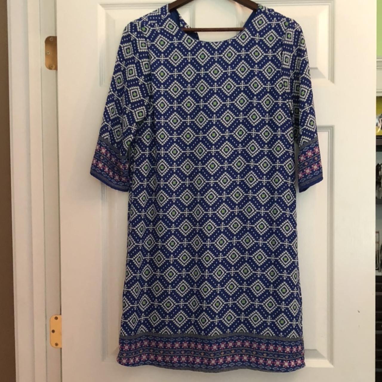 Women's Blue and Purple Dress | Depop