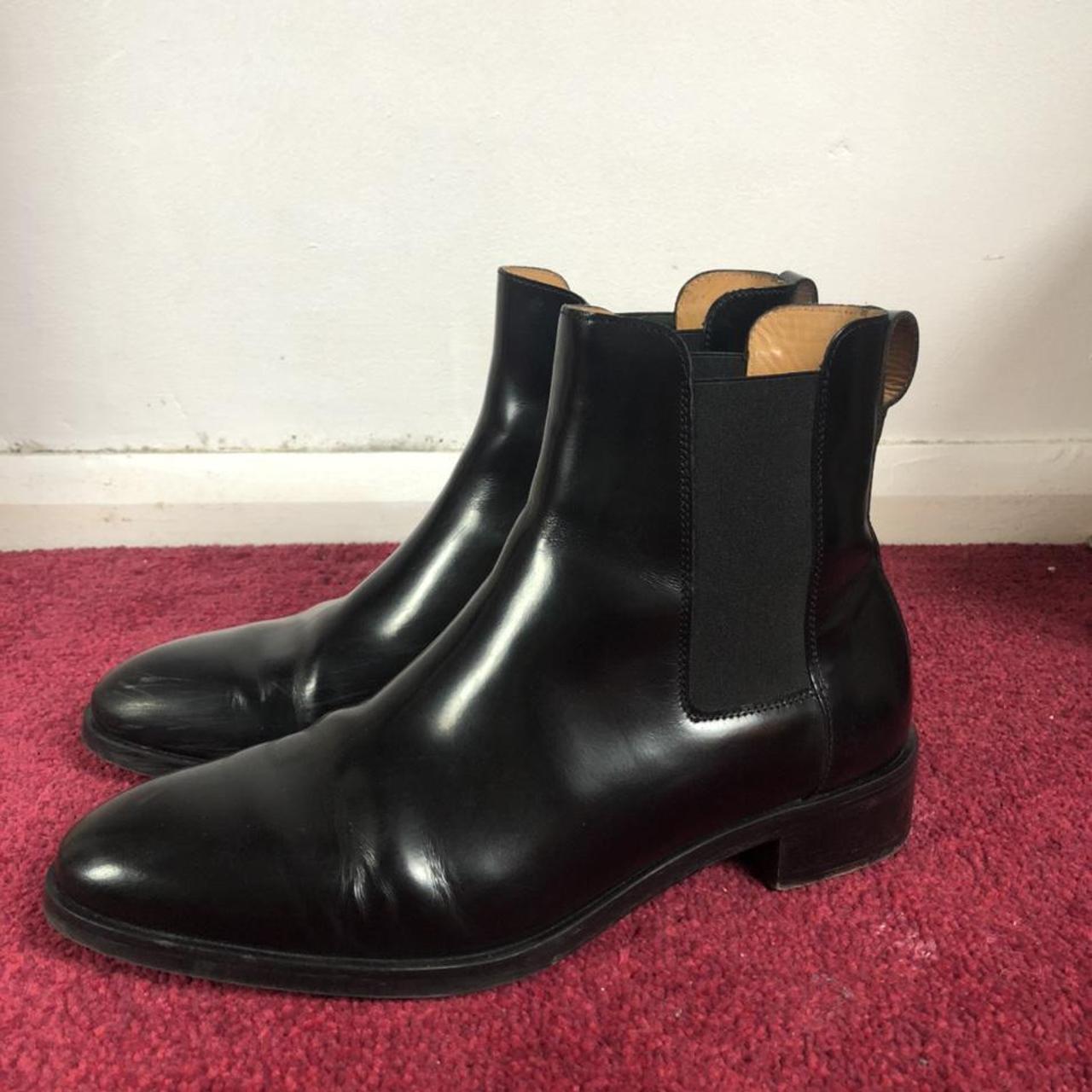 Cos black leather Chelsea boots. Really good for... - Depop