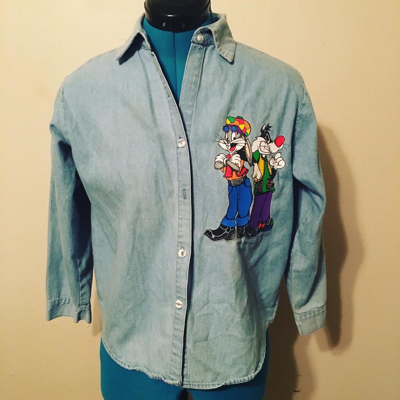 looney tunes button up