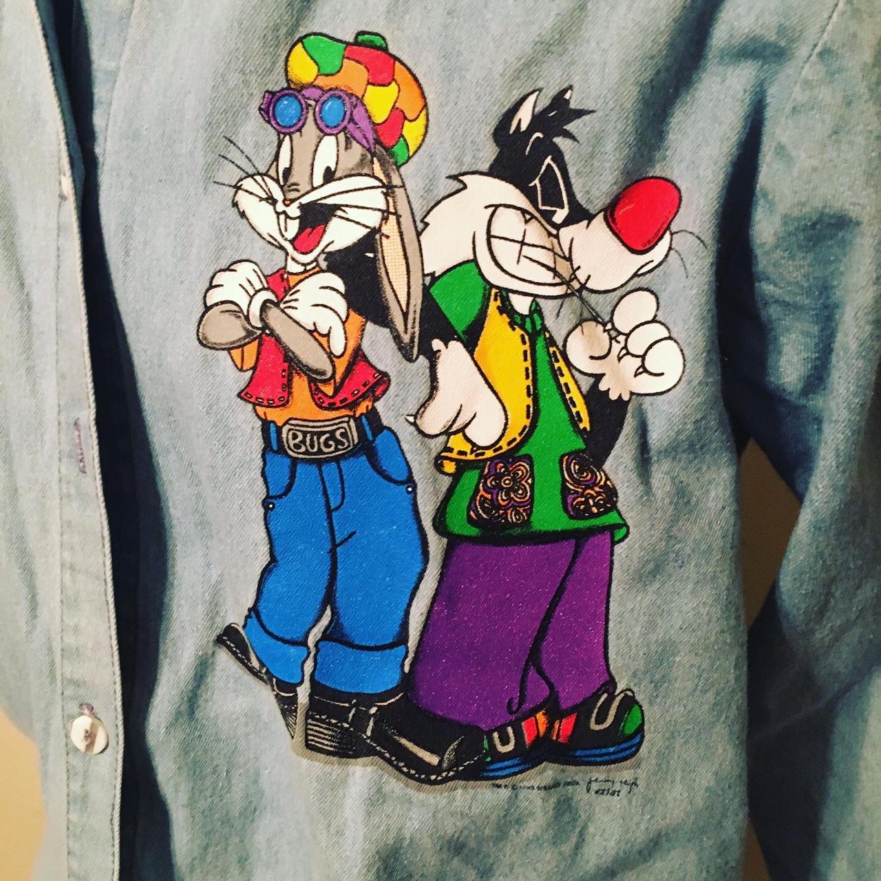 looney tunes button up