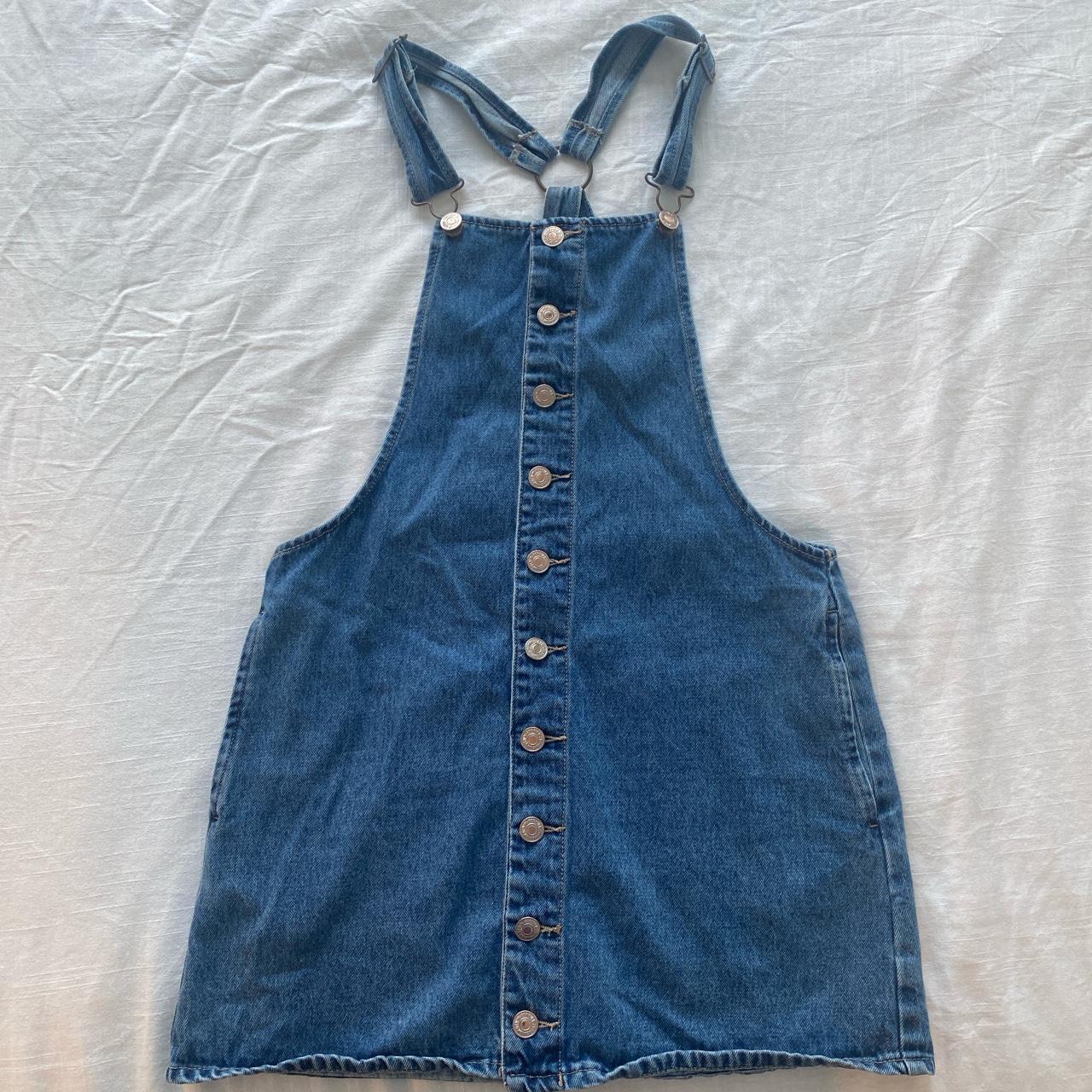 Forever 21 - Denim overall dress 👖 IT HAS FRONT... - Depop