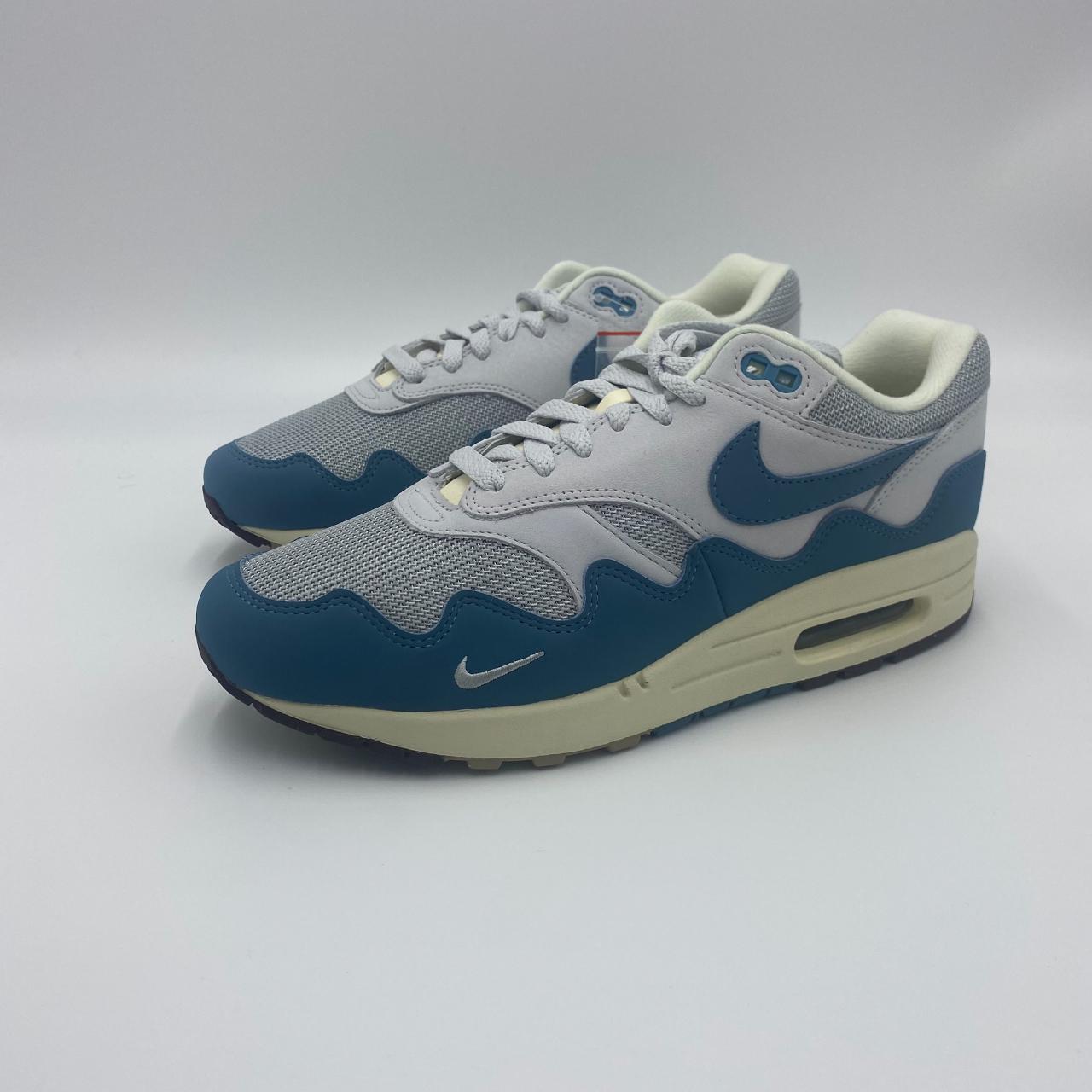 Size 10 • Nike Air Max 1 Patta Waves • AQUA NOISE... - Depop