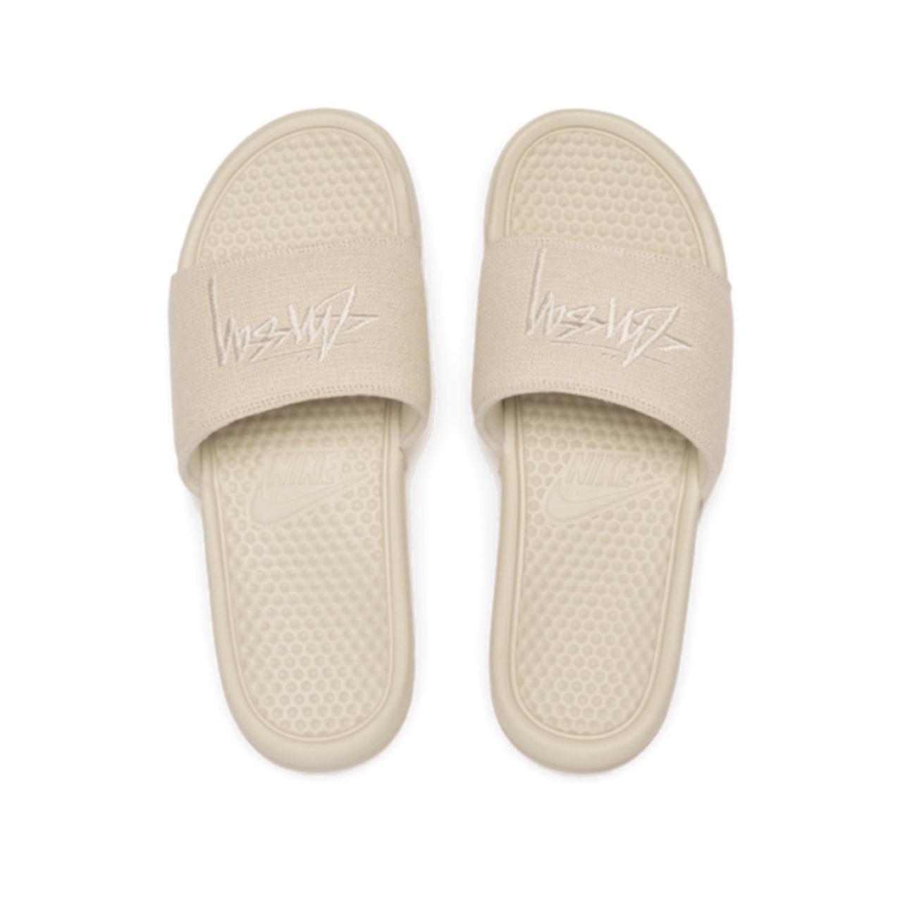 Stussy discount slides white