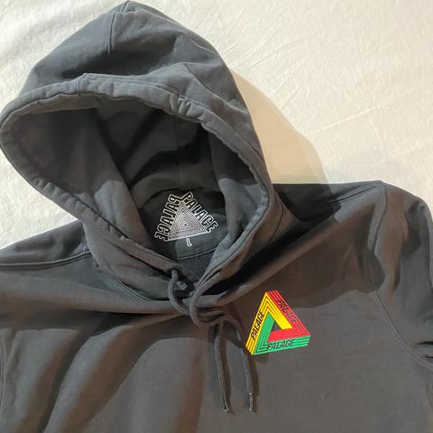 Palace Tri-Dart Hood Black - Large • hooded... - Depop