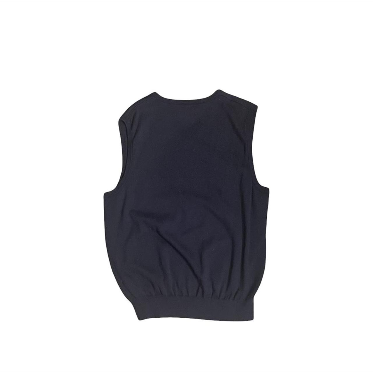vintage navy polo sport sweater vest, no rips or... Depop