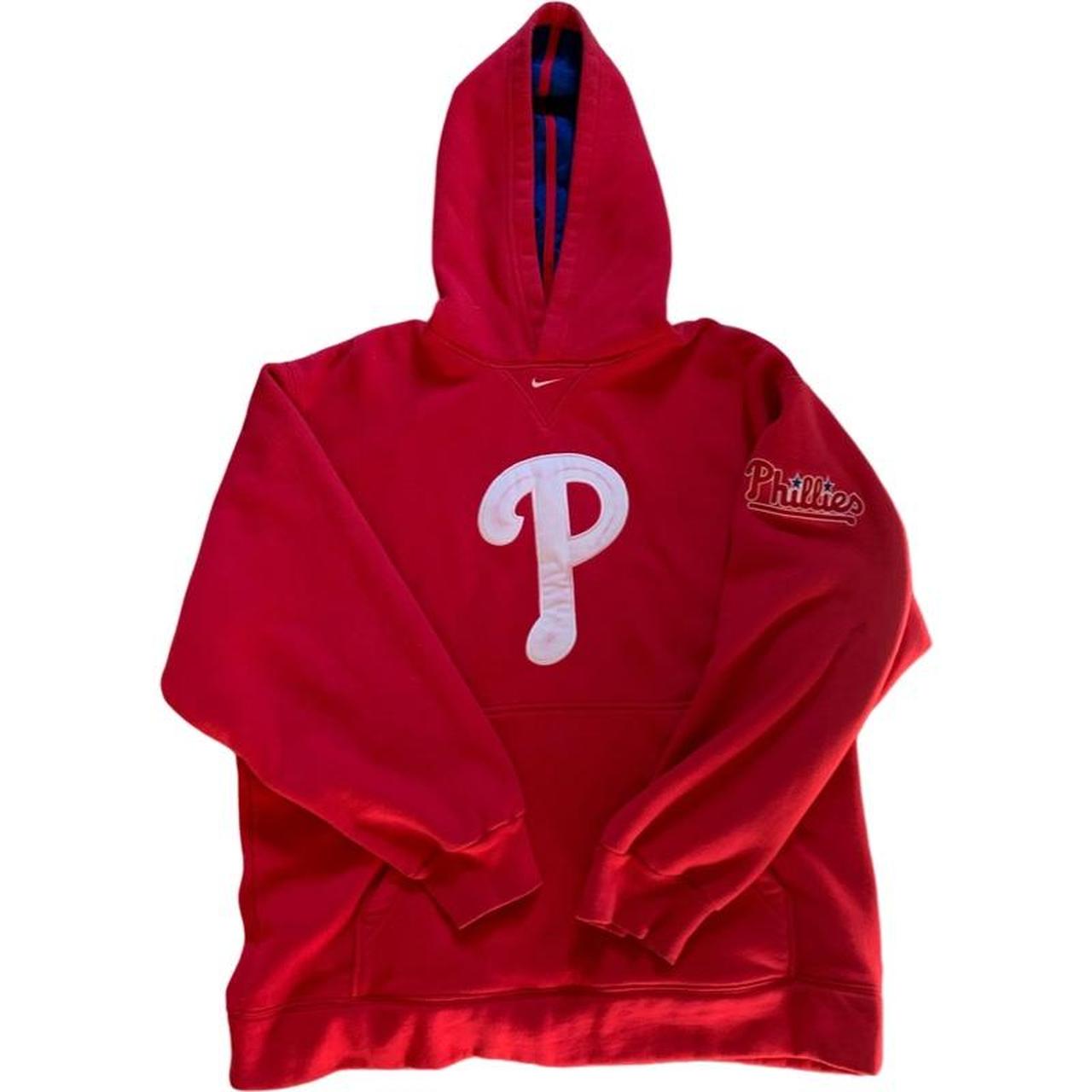 Nike Centre Swoosh Hoodie Phillies MLB Sports - Depop