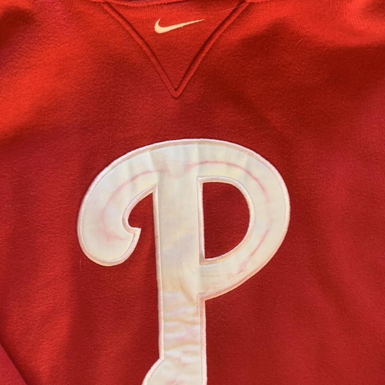 Nike Centre Swoosh Hoodie Phillies MLB Sports - Depop