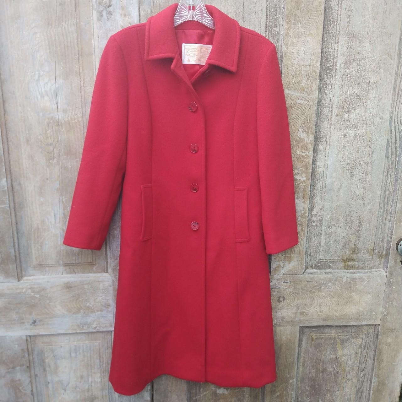 Pendleton Women's Red Coat | Depop