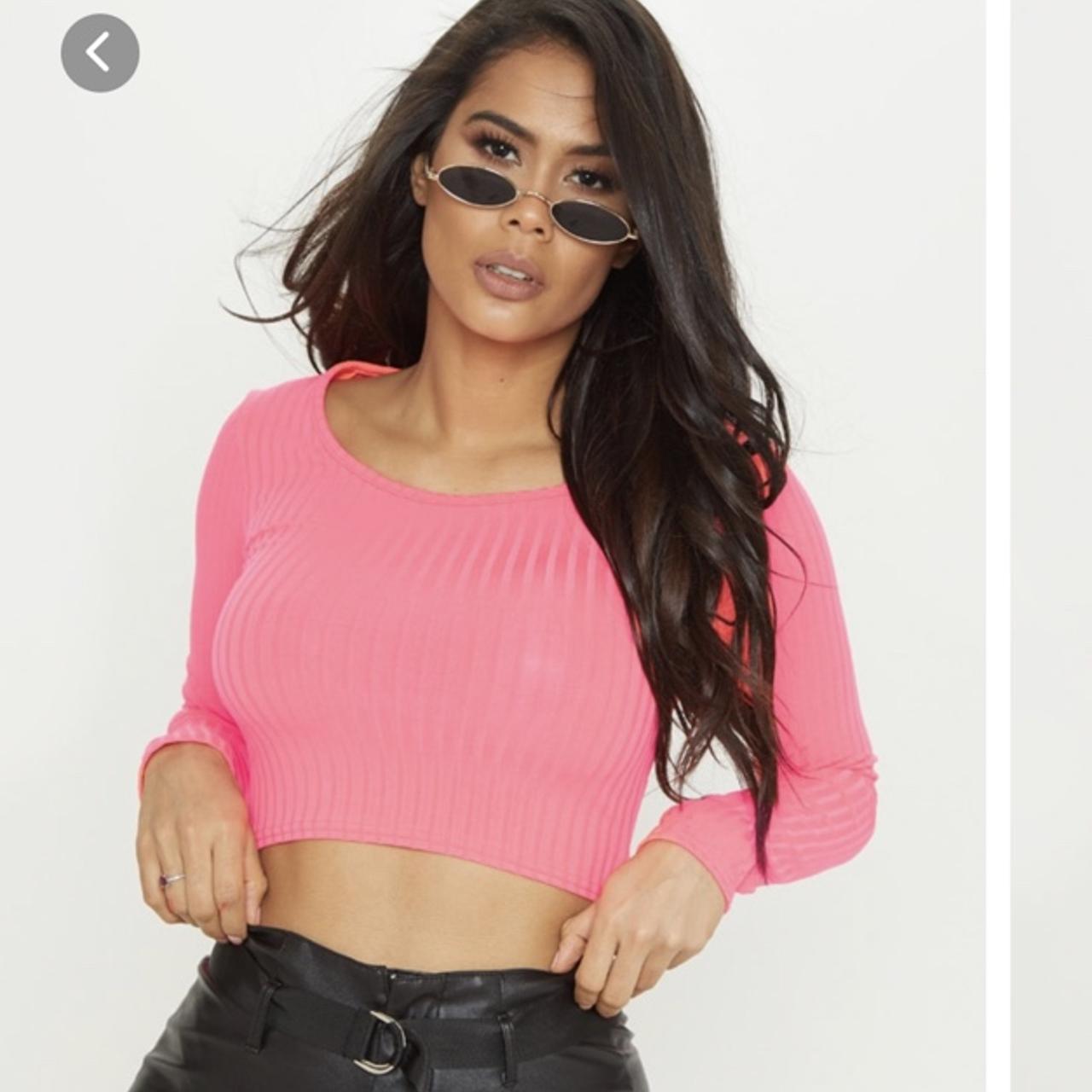 Pretty little thing neon 2025 crop top