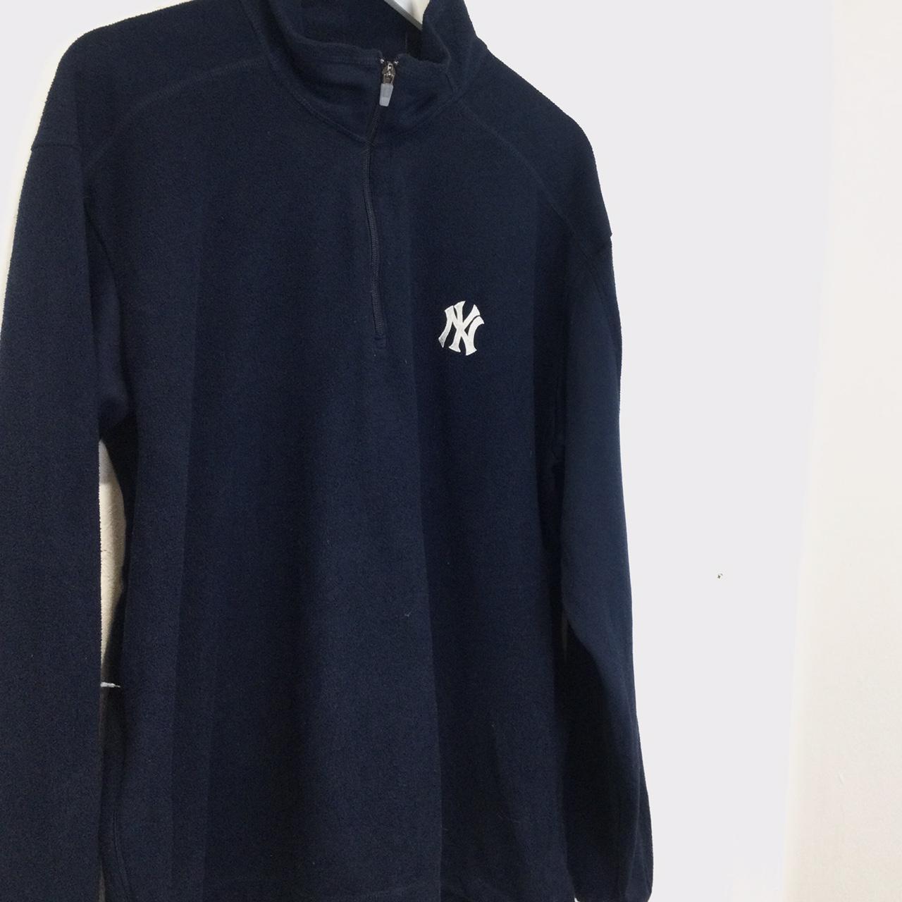 New York Yankees quarter zip fleece Navy blue... Depop