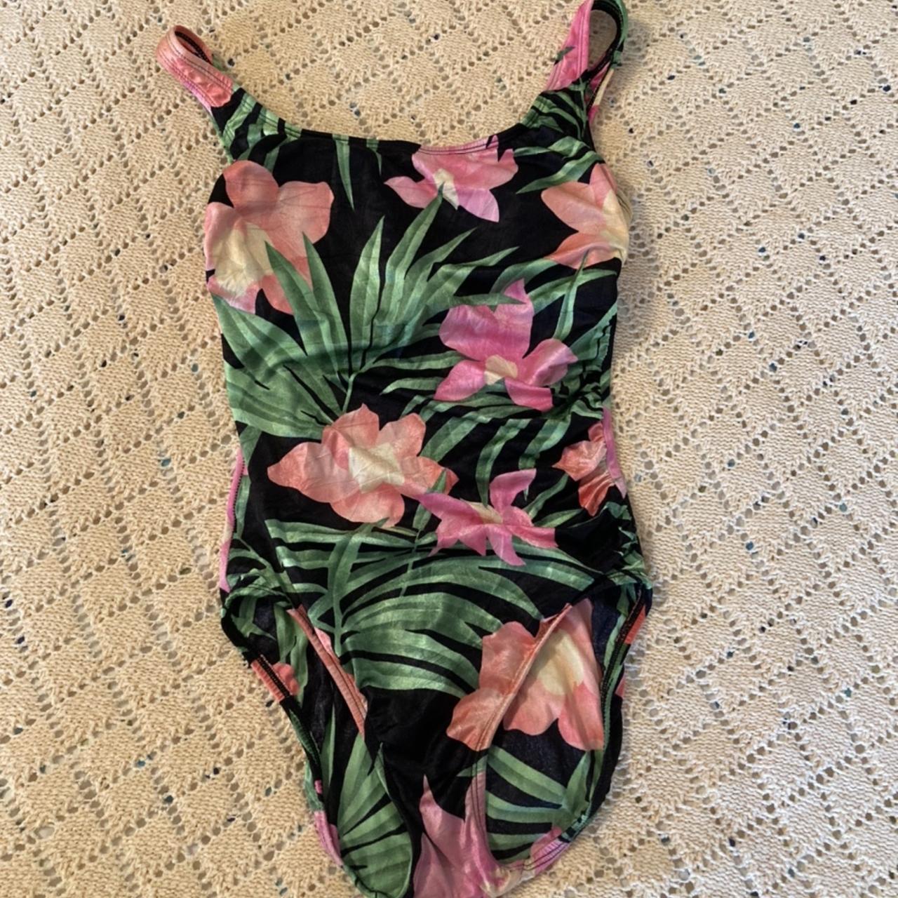 🌺 Vintage high cut Swimsuit by Inches Away. This... - Depop