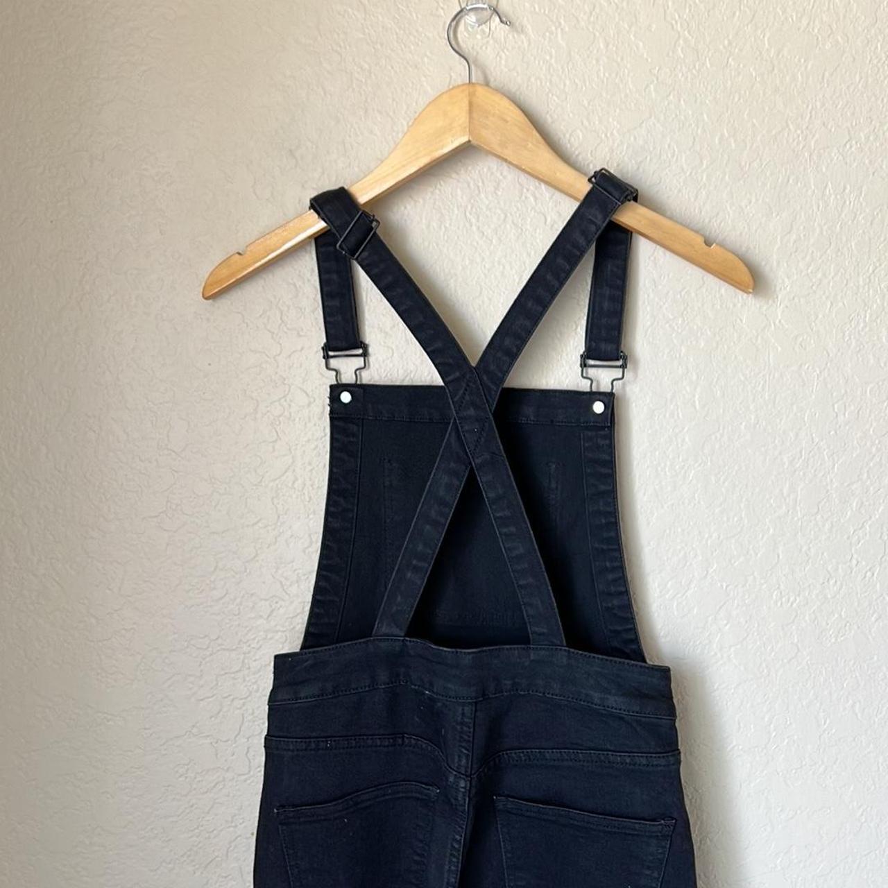 Brandy Melville skinny black overalls Excellent... - Depop