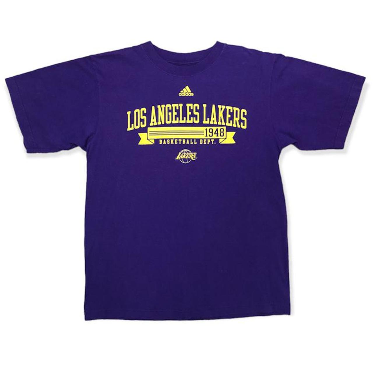 Lakers t shirt adidas hot sale