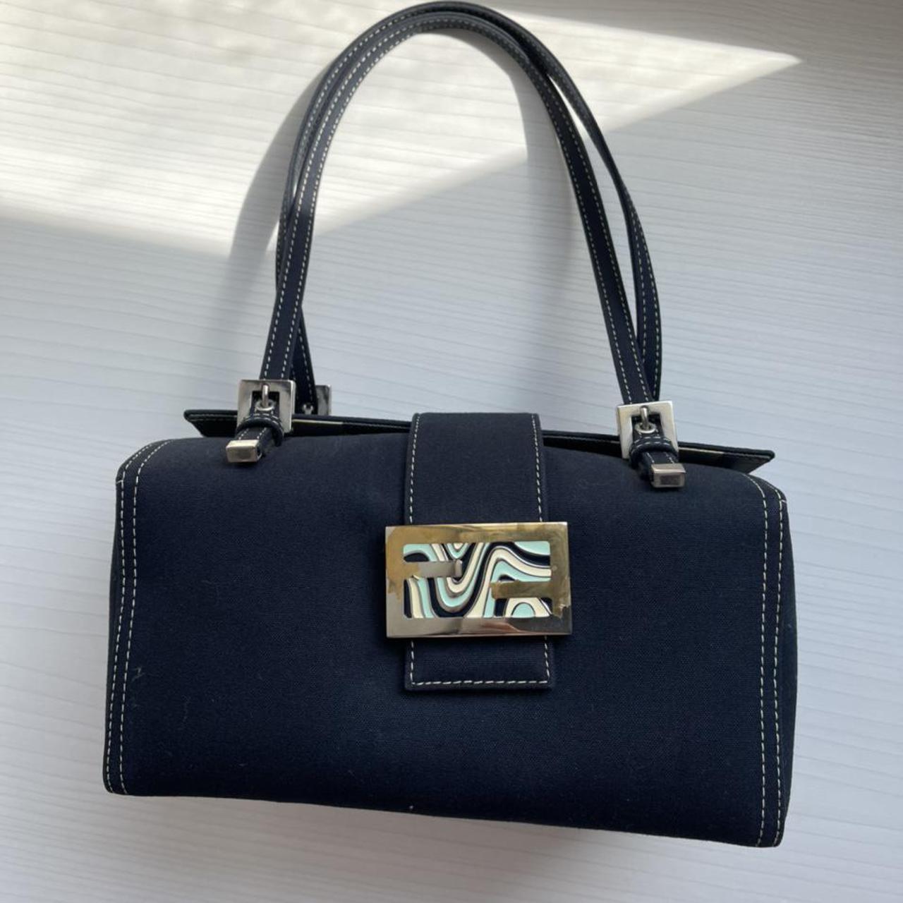 Rare Blue Fendi box Bag This bag is so beautiful!... - Depop