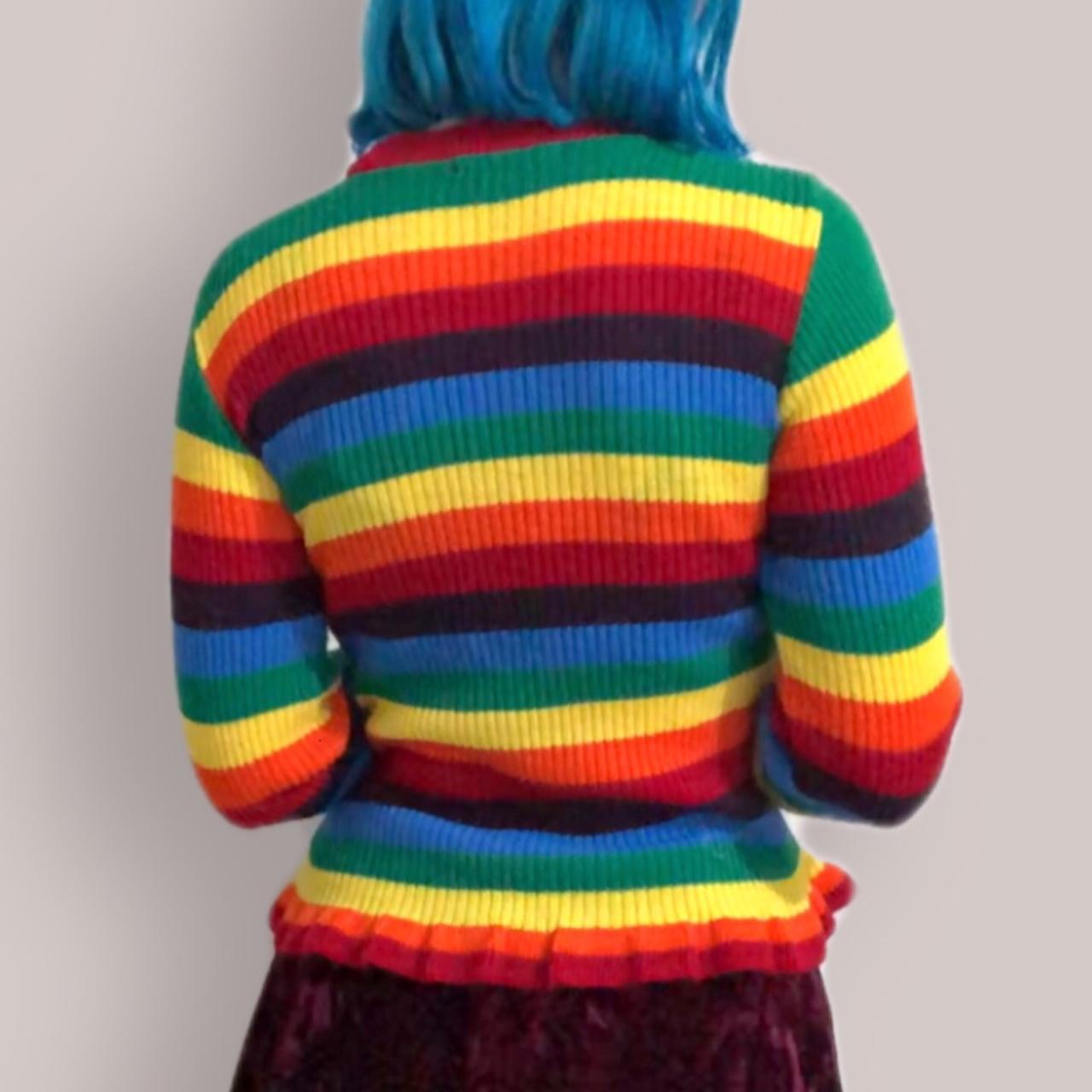 Daisy Street Rainbow Long Sleeved Top FREE Depop