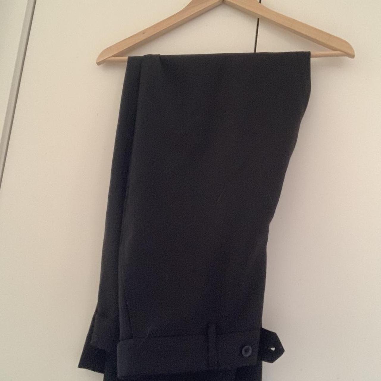 Black high waisted pants perfect for both work and... Depop