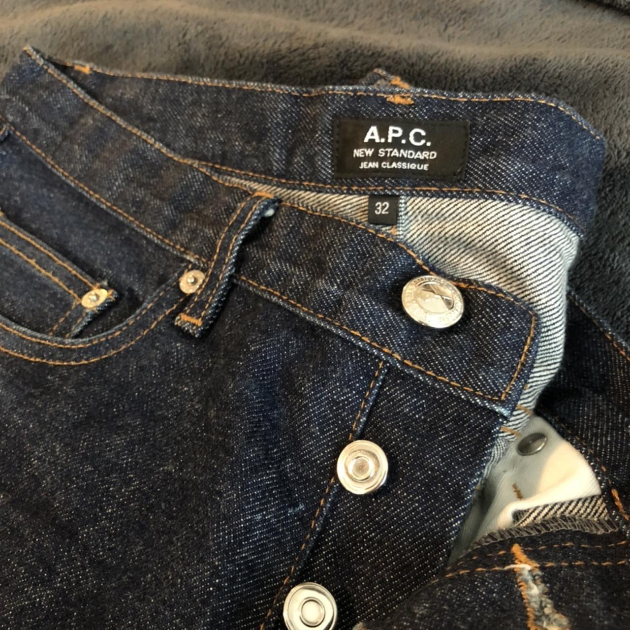 A.P.C. New Standard Jean Classique Straight fit Dark... - Depop