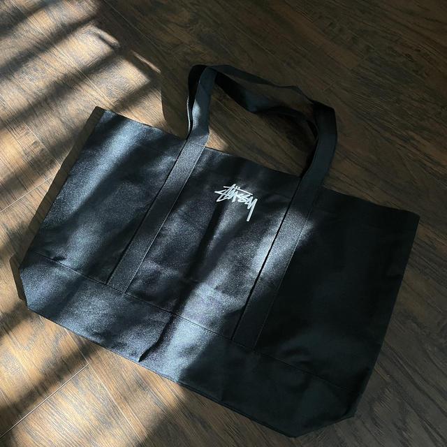 Stüssy Men's Black Bag | Depop