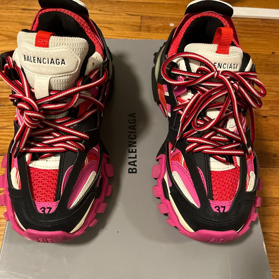 Balenciaga Track Runner Sneakers Red Size 37 = US - Depop